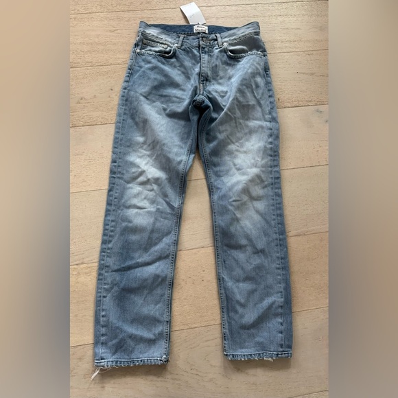 ACNE Studios Boyfriend Fit High Waisted Light Wash Boy Water Jeans - Picture 4 of 11